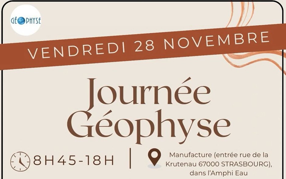 Journée Géophyse 2025 et Assemblée Générale (28 novembre 2025)