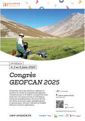 colloque GEOFCAN, 4 au 6 juin 2025, à Avignon Université